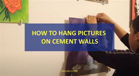 how to hang art on concrete wall what materials do you need?